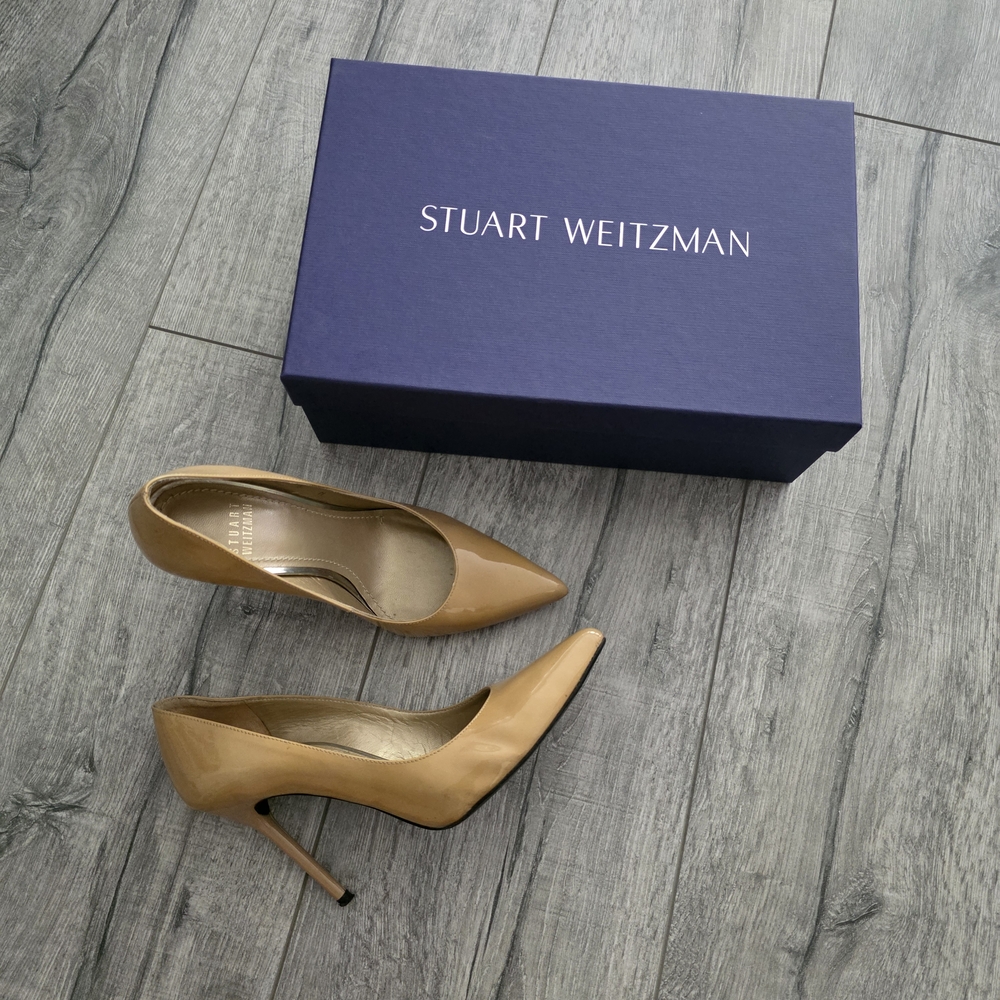 Stuart Weitzman Tan Stiletto Heels Timeless Elegance